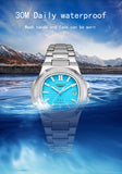 Men automatic watch business date mechanical watches waterproof stainless steel luminous luxury mens watch boyfriend gift