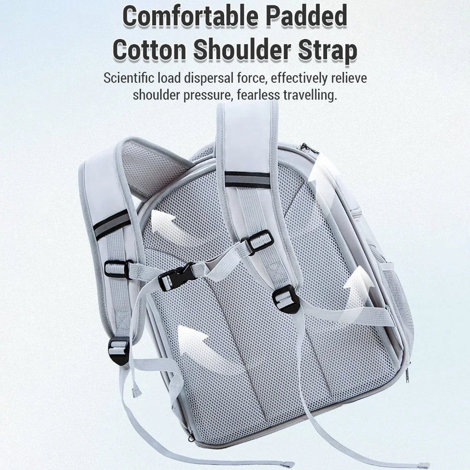 Cat Carrier Outdoor Portable Breathable Pet Bag Shoulder Backpack Handheld Pet Bag Expandable Pet Backpack Cat Backpack
