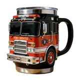 Creative Fire Rescue Mugs Firefighting Coffee Mugs Creative Design Truck Coffee Mug Firefighting Coffee Mugs Tea Cups