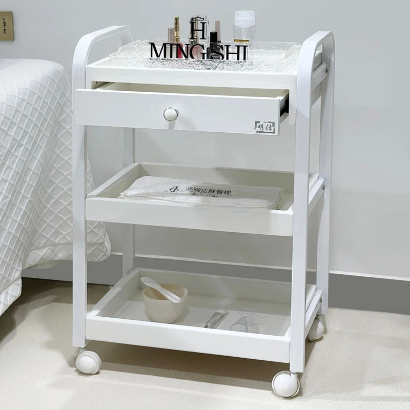 Organizer Rotating Salon Trolley Moving Modern Luxury Storage Trolley Cart Simple Tool Carritos Organizadores Salon Furniture