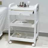 Organizer Rotating Salon Trolley Moving Modern Luxury Storage Trolley Cart Simple Tool Carritos Organizadores Salon Furniture