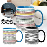 11oz Magic Mugs With Hidden Message Text - Heat Sensitive Color Changing Cup, Funny Hidden Message Coffee Mug Gifts