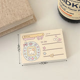 100 Sheets Cute Memo Book Non Sticky, Tearable Leave a Message Notebook Handheld Notes