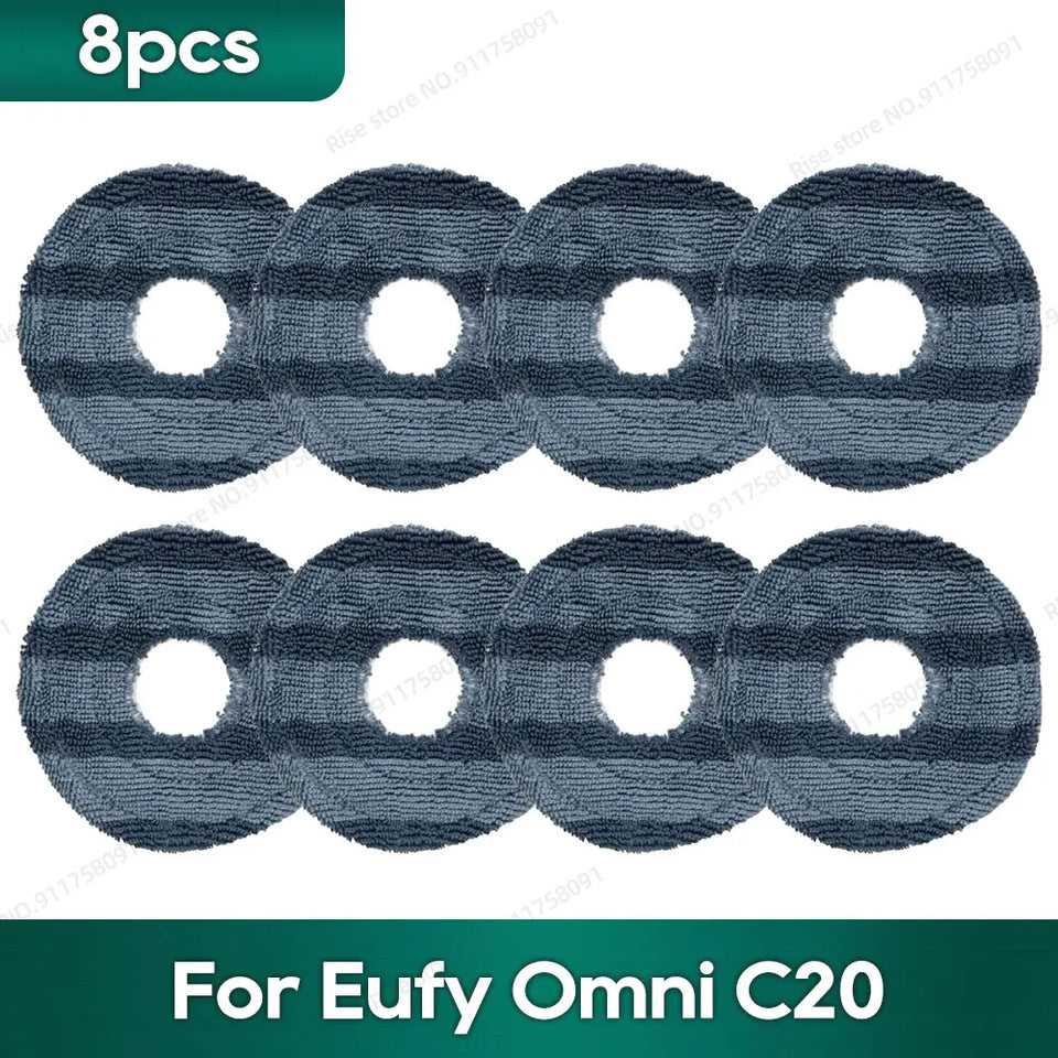 Compatible for Eufy Omni C20 Accessories Dust Bag Hepa Filter Roller Side Brush Mop Cloth Spare Parts