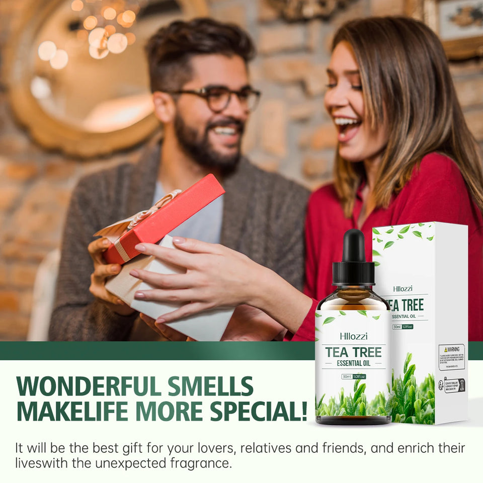 Tea tree essential oil, extracted from natural plants, is suitable for body massage and hair care, nourishing and moisturizing.