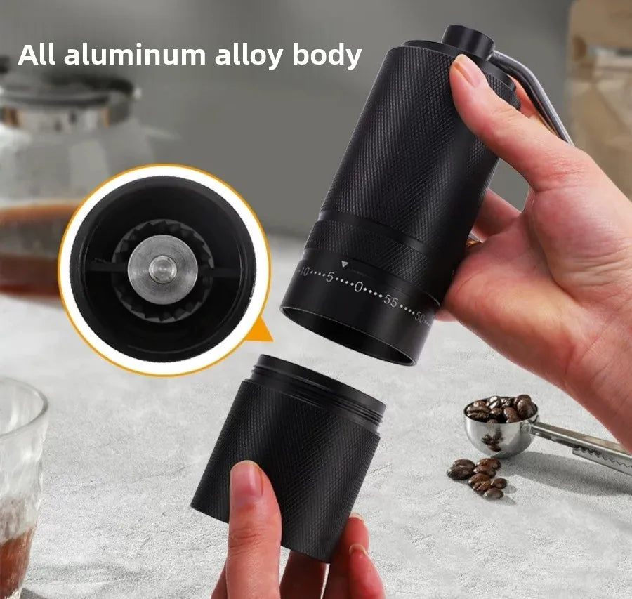 High - Quality Hand - Cranked Coffee Grinder with Steel Core for Precise Manual Coffee Bean Grinding and Fine Powdering