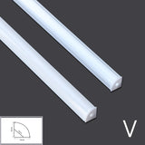 1-30pcs/Lot perfil aluminio led Corner Aluminium Profile Channel Holder for LED Strip Light Bar Cabinet Lamp Kitchen Closet