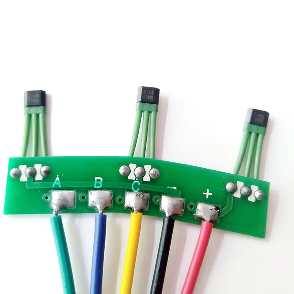 Electric Bike Motor Hall Sensor Kit - 1pc 3144/3413 Hall Part With PCB Board & Cable For 2-Wheel Electric Vehicles