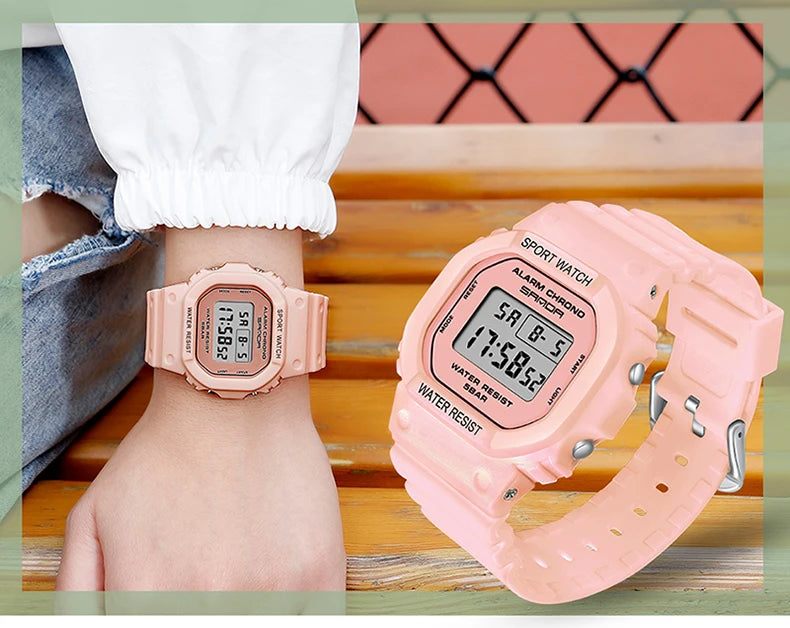 SANDA G Style Digital Watch Men Waterproof Ms Watch Sport Men Watches Boy Girl Electronic Clock Relogio Masculino Relógio Mulhe