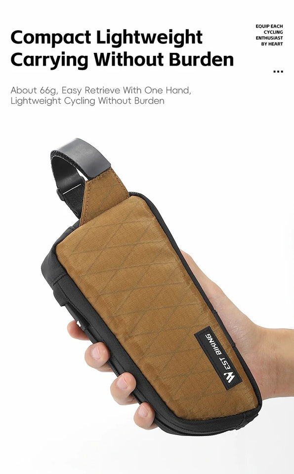 WEST BIKING Bike Bag Ultralight Top Front Tube Frame Triangle Bag Portable Water Repellent MTB Road Bicycle Bag Pannier