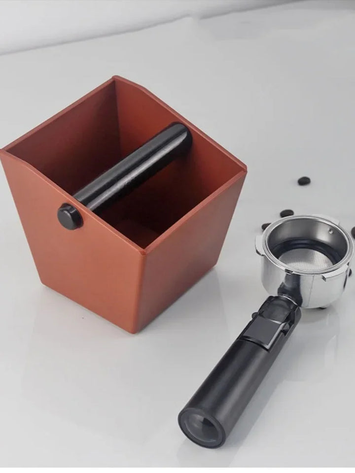 Coffee Knock Box Espresso Grounds Container Coffee ABS Bucket Anti Slip Powder Beveled Residue Barista Accessories Maker Tools