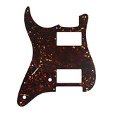 Guitar Pickguard - For FD Strat Left Handed 11 Screw Holes HH PAF Humbucker Scratch Plate 2 Control Holes Various Color Choice