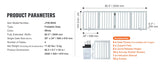 SucceBuy Free Standing Dog Gate Freestanding Pet Gate 3 Panels Foldable Dog Gate for Narrow Passageways Expandable Dog Barrier
