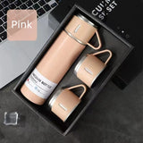 500ml 304 Stainless Steel Vacuum Insulated Water Bottle Portable Tea Coffee Bottle Office Gift Set Travel Leak Proof Thermal Mug