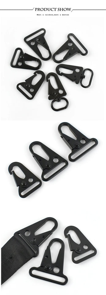 5/10Pcs 20/25/32/38mm Metal Buckle Bag Strap Lobster Clasp Backpack Webbing Dog Collar Trigger Snap Hook DIY Hardware Accessory