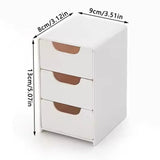 Mini Storage Box Small Drawer Storage Box Layered Grid Drawer Style Storage Box Tier Desk Organizer With Drawers