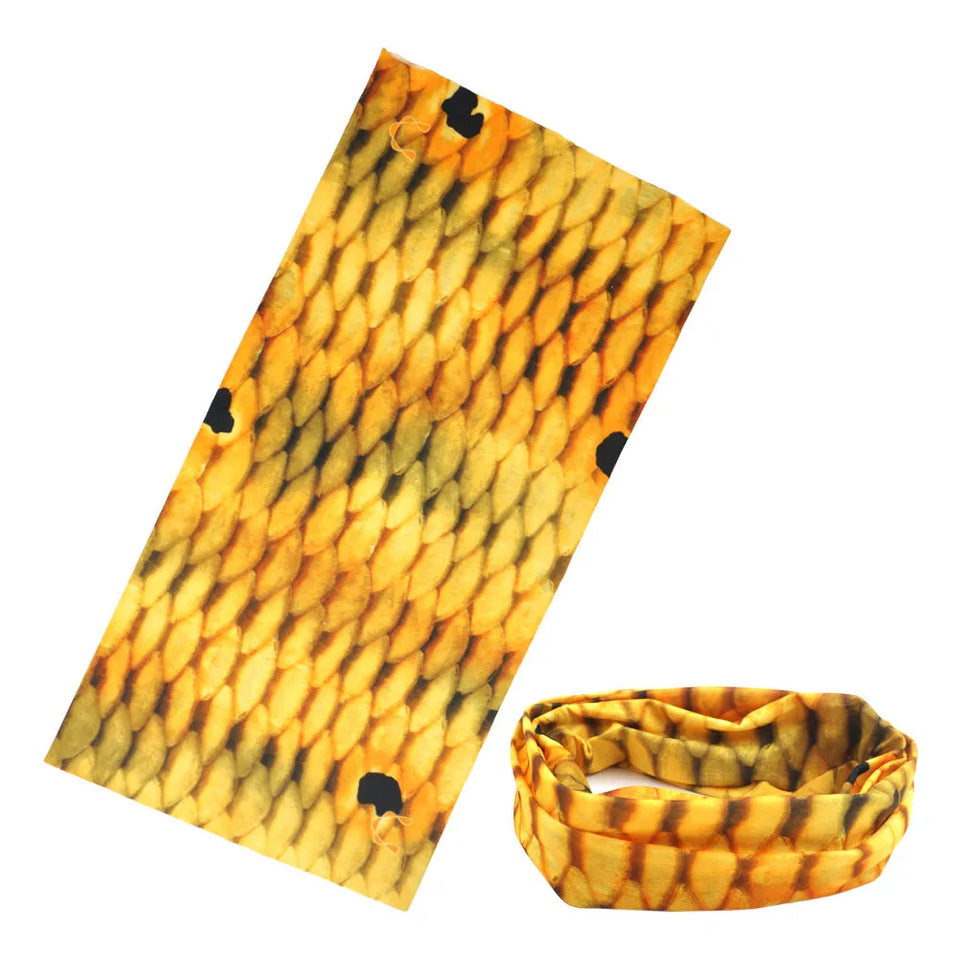 Fish Scales Pattern Neck Gaiter Fishing Face Mask Men Women Outdoor Sport Seamless Tube Bandana Headband Balaclava Cycling Scarf