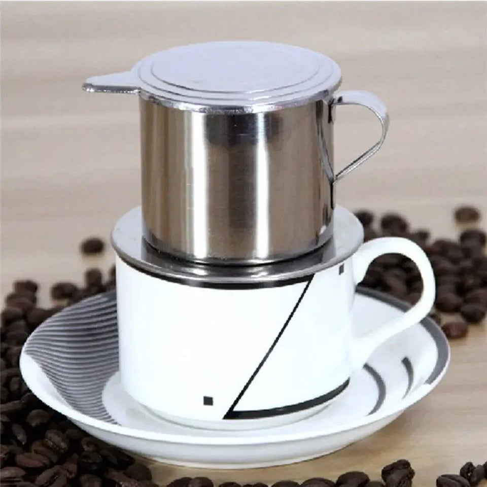 Vietnamese Coffee Pot Drip Filter Stainless Steel Portable Coffee Maker Coffee Utensils Coffeeware 50/100ml