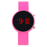Fashion Women Digital Wrist Watches Simple Round Dial Led Watch for Woman Casual Sport Ladies Electronic Clock reloj digital