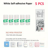 Mini Portable Printer,Thermal Label Maker Printer,For Wireless Bluetooth Photo Memo Stickers Inkless Suitable For Home, Office