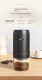 Portable Coffee Grinder Electric USB Rechargeable Home Outdoor Blenders Profession Adjustable Coffee Beans Grinding for Kitchen