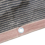 Sunshade Net Soft Coffee High Density Sun Shade Sail Polyethylene Metal Grommets with 4 65.6FT Ropes for Patio