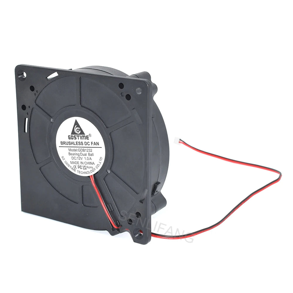 New GDB1232 2Pin 4Pin DC5V 12V 24V 120X120X32MM 12032 Large Air Volume Dual Ball Bearing BarbecueGrill Turbo Blower Cooling Fan
