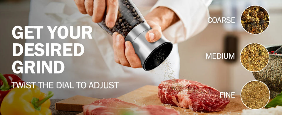 Manual Salt Pepper Grinder Coffee Grinde Pulverizer Powder Machine Steel Spice Grinder Salt Shaker Kitchen Mills Accessories