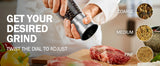Manual Salt Pepper Grinder Coffee Grinde Pulverizer Powder Machine Steel Spice Grinder Salt Shaker Kitchen Mills Accessories