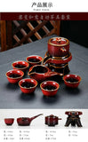 Handmade Coffee Tea Tray Kitchen Sugar Organizer Ceramic Narrow Tea Tray Cup Snack Handles Plateau Cuisine Home Accessories