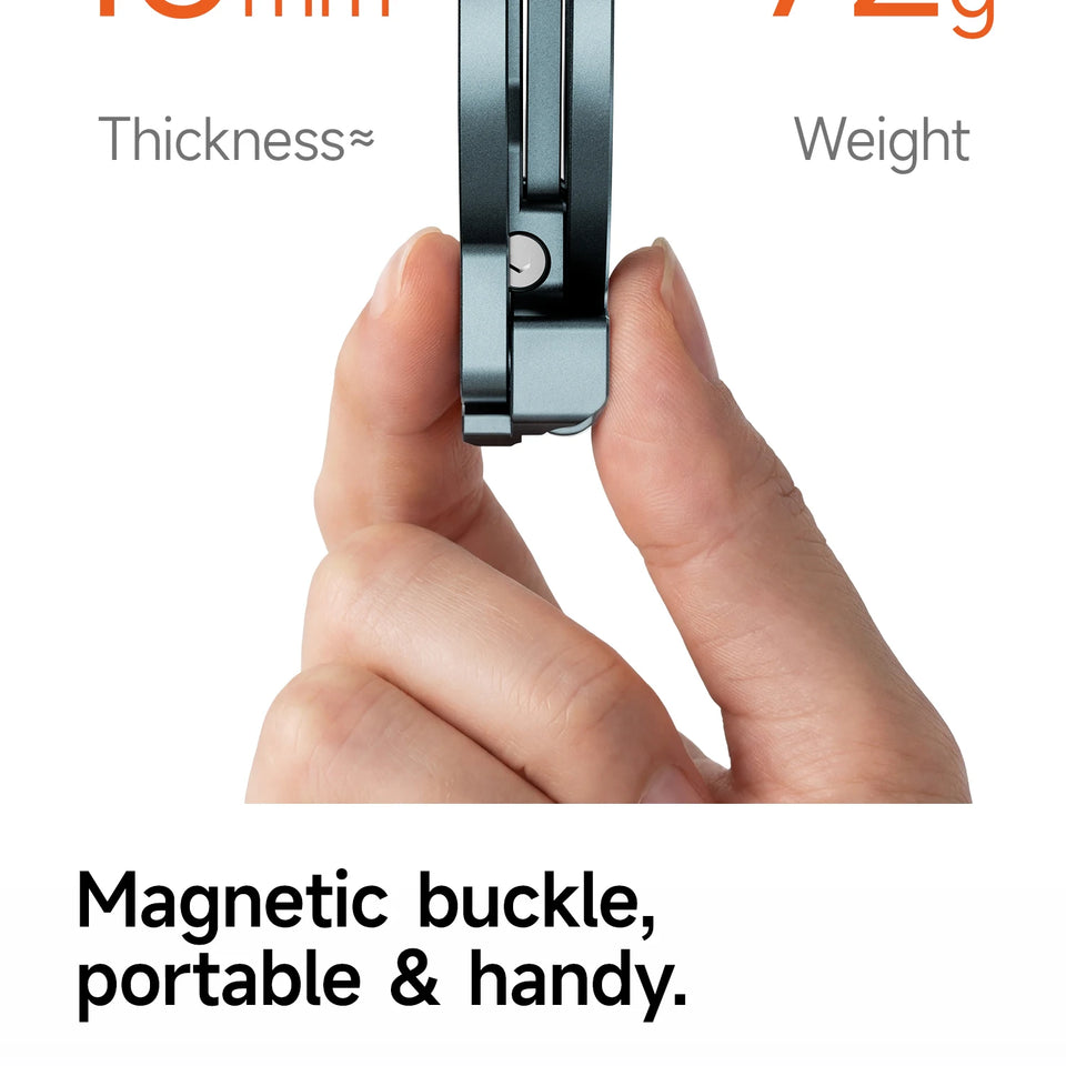 XILETU COBONE Dual-sided Magnetic Phone Stand|Slim Foldable Magsafe 1/4" Mount for iPhone 17-13 Vlog Travel Selfie Live Tripod