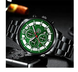 Fashion Men Stainless Steel Watch Luxury Calendar Quartz Wrist Watch Mens Business Watches for Man Luminous Clock