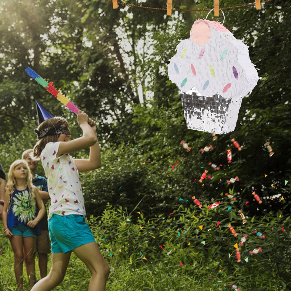 Ice Cream Pinata, Pinata Decoration, Candy Party Pinata w/ PVC Stick  Ice Cream Cake Pinata for Party Decoration Pinata