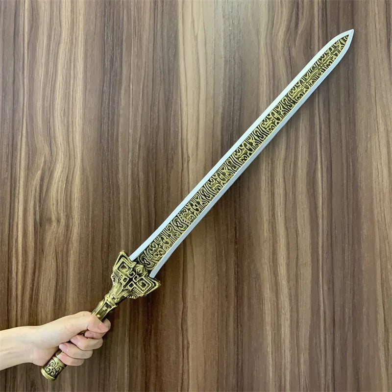 Chinese Ancient Zhao Yun Spear Sword Gun Weapons Three Kingdoms Role Playing Model Boys Toys Prop Knife Kids Gift Cosplay 1:1