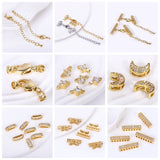 18k Gold Plated Spacer Beads For Bracelet Making,Separators For Beads,Jewelry Fittings,DIY Jewellery Making Supplies Wholesale