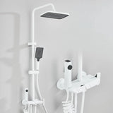 Rozin Black Smart Digital Display Shower Faucet Set Piano Style Rainlfall Bathroom System Grey Digital Mixer Tap Bidet Shower