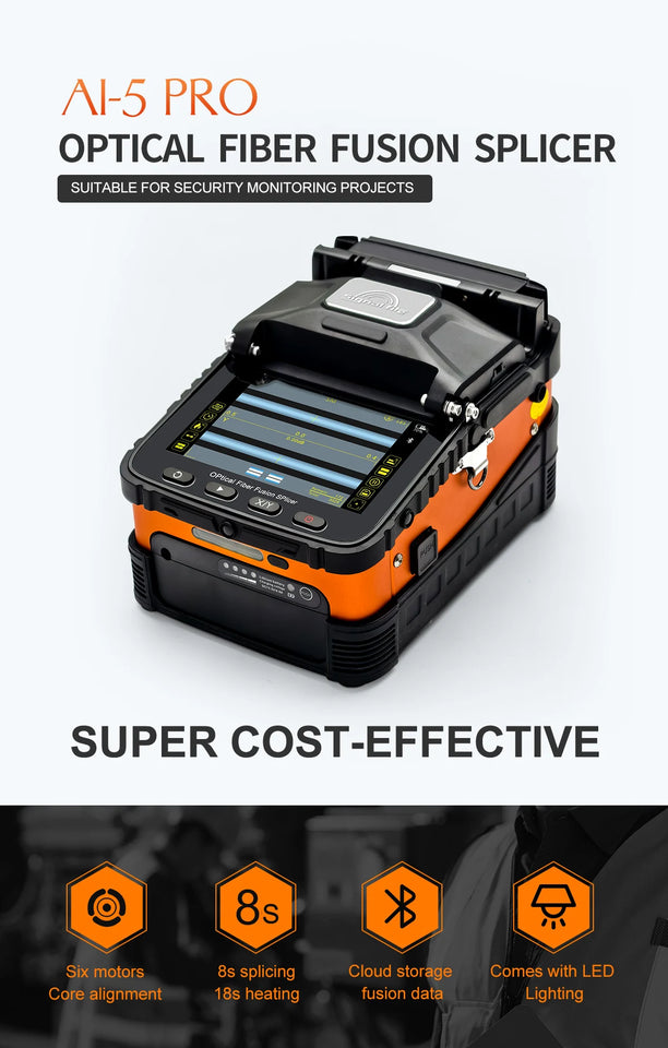 Signalfire AI-9 AI-5 Pro AI-6C+ AI-6A+ AI-20 AI-30 Multi-language Fiber Optic Splicing Machine Optical Fiber Fusion Splicer