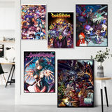 Darkstalkers Morrigan Aensland DIY Sticky Poster Waterproof Paper Sticker Coffee House Bar Home Decor