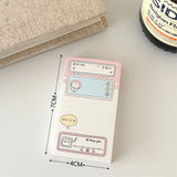 100 Sheets Cute Memo Book Non Sticky, Tearable Leave a Message Notebook Handheld Notes