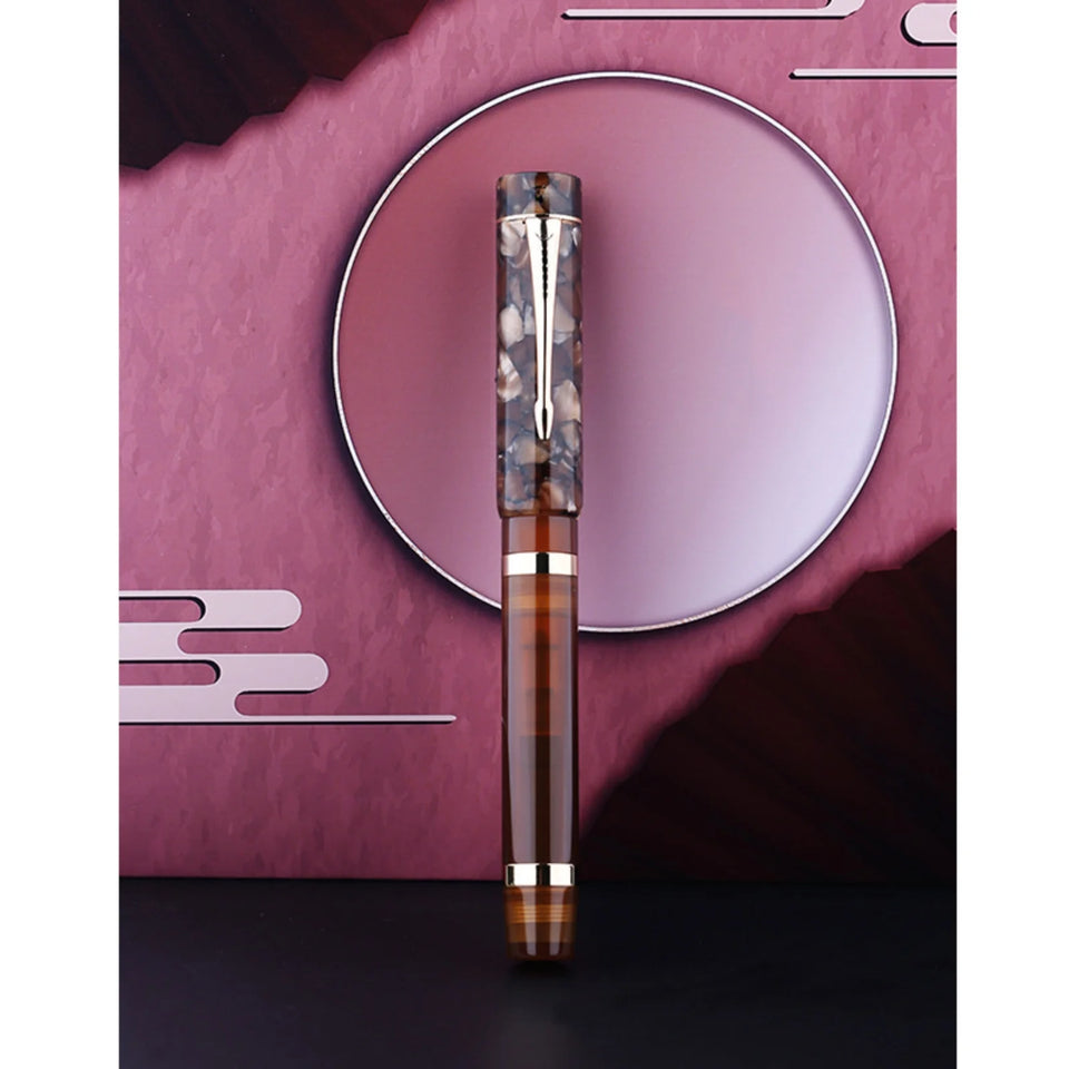 Majohn M700 Resin Fountain Pen EF/F Nib 0.5/0.38mm with A Converter Germany Imported Ink Pen Beautiful Students Gifts