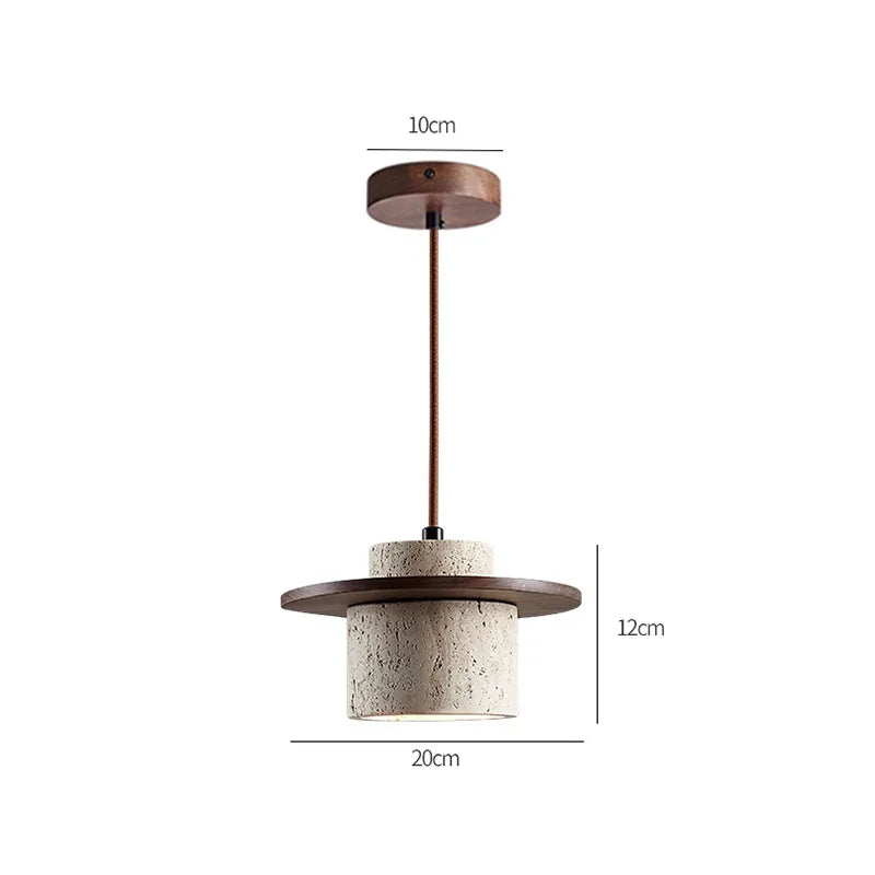 Wabi-sabi wind yellow cave stone chandelier vintage homestay bedroom bedside lamp bar restaurant restaurant cafe lamp