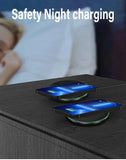 Fast Wireless Charger Pad Stand for iPhone 16 15 14 Samsung Xiaomi Earphone Phone Chargers Induction Wireless Charging Station