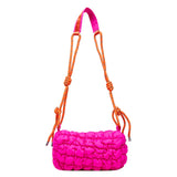 Stylish Women Quilted Cloud Bag with Braided Rope Strap Soft Shoulder Bag Perfect for Daily Use and Casual Outings