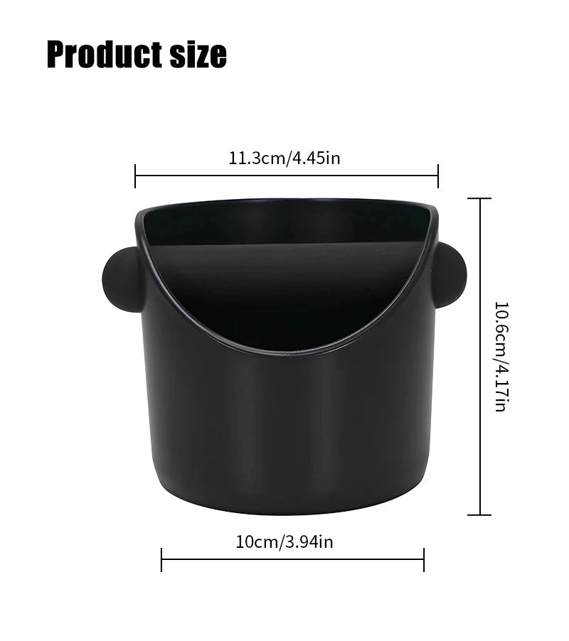 Coffee Knock Box Espresso Grounds Container Non-slip Espresso Dump Box Coffee Bar Supplies Barista Accessories Tools