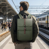 HK Men's Fashion 15.6" Laptop Backpack Waterproof Work Backpacks Teenage Student Charging Travel Shoulder Bag Women's Backpack