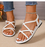 Women's Sandals Sexy Summer Shoes For Woman Summer Sandals 2025 New Flat Sandals Chaussures Femme Beach Shoes Female Footwear