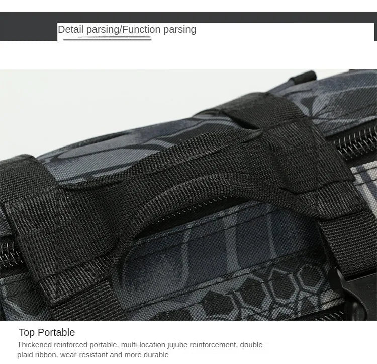 Outdoor Hiking Waist Bag 600D Waterproof Oxford Climbing Shoulder Bags Fishing Camping Hiking Pouch Chest Bag
