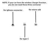 15W Fast Charging Wireless Charger Car Mount Phone Holder Automatic Clamping For 2015-2018 Mercedes-Benz C Class W205 GLC X253