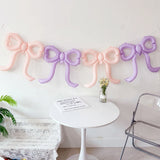4PCS 22 inch love bow balloon set decoration theme party birthday party scene layout coffee dessert shop decoration