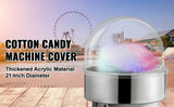 SucceBuy 21" Commercial Cotton Candy Machine Cover Clear Floss Sugar Maker Bubble Shield Dome Children Party Holiday Celebration